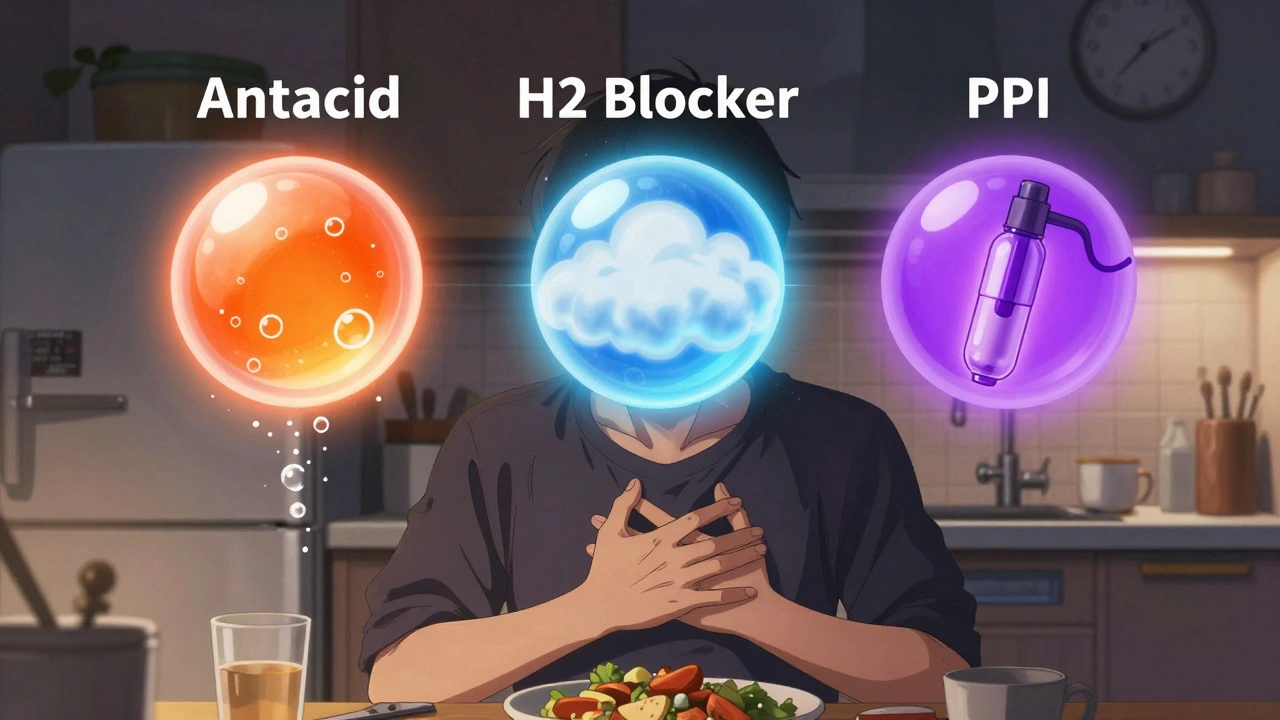 OTC Heartburn Medications: Antacids, H2 Blockers, and PPIs Explained