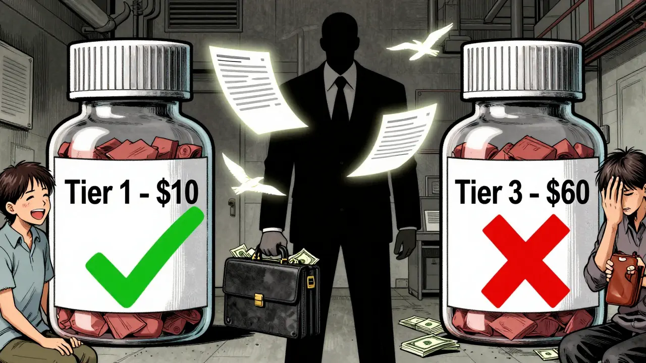 Identical generic drugs side by side with drastically different price tiers