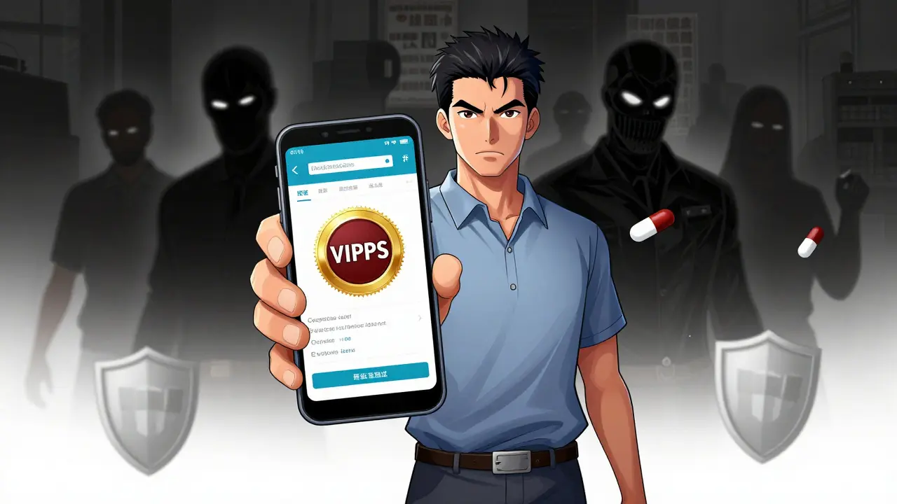 Manhua style: Verifying safe online pharmacy with VIPPS seal